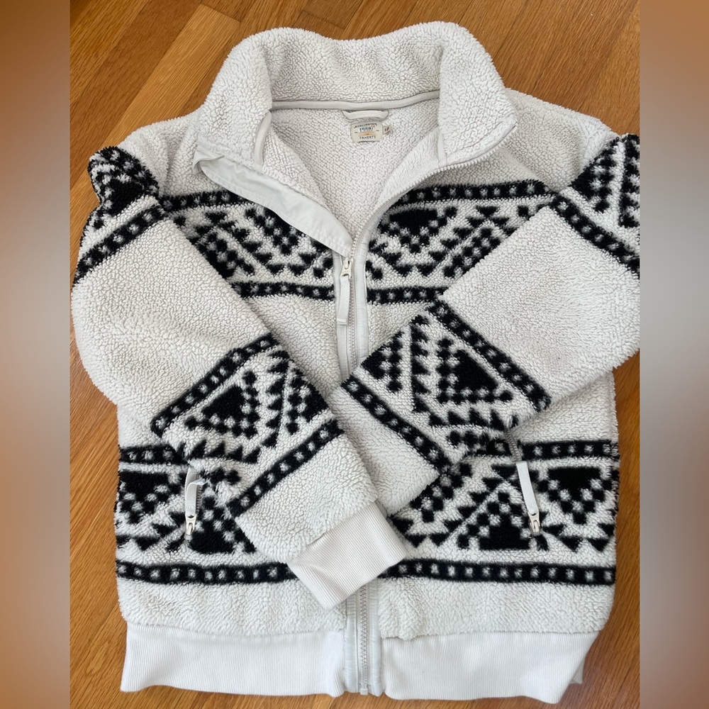 Faherty full zip fleece jacket